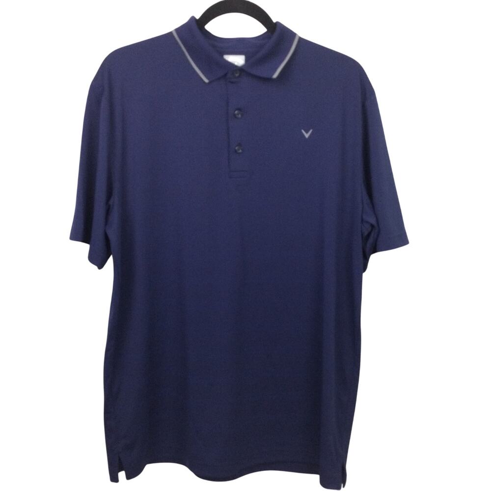 Callaway Opti Dri Classic Preppy Classic Golf Polo 1/4 Button Pullover Men's M